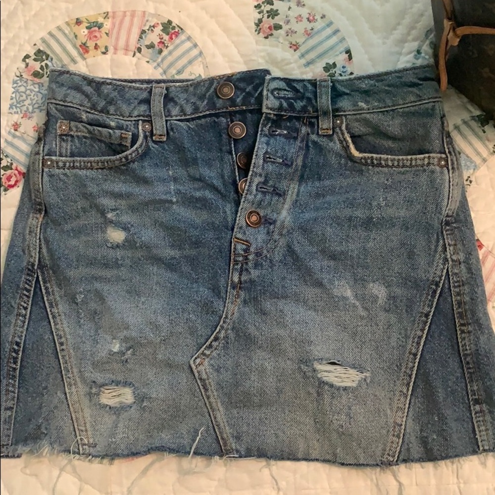 Free People Denim Skirt